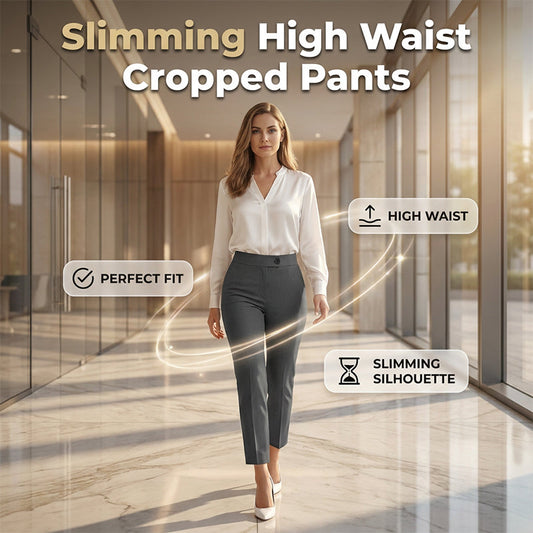 ⏳Time-Limited Special⏰Women's High Waisted Cropped Suit Pants
