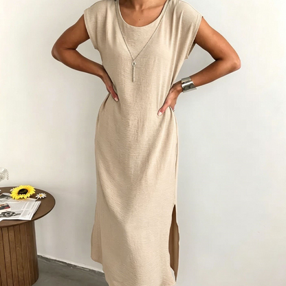 Women's Summer Sleeveless Side Slit Dress