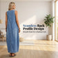 🏆LAST DAY SALE 50% OFF🔥Women's Sleeveless Maxi Denim Dress with Pockets