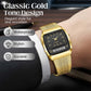 ⌚ Classic Dual Display Watch – Analog hands, digital screen, stainless steel band