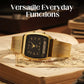 ⌚ Classic Dual Display Watch – Analog hands, digital screen, stainless steel band