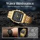 ⌚ Classic Dual Display Watch – Analog hands, digital screen, stainless steel band