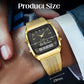⌚ Classic Dual Display Watch – Analog hands, digital screen, stainless steel band