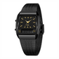 ⌚ Classic Dual Display Watch – Analog hands, digital screen, stainless steel band