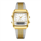 ⌚ Classic Dual Display Watch – Analog hands, digital screen, stainless steel band