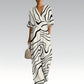 Women's Elegant V-Neck Printed Jumpsuit