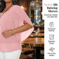 Women’s Summer Batwing Sleeve Top Casual Split Loose Blouse