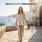 💥New Arrival💥Women's Cotton Linen Half-Sleeve Top Set
