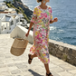 Women's Floral Printed Loose Fit Dress