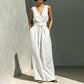 🔥New Products Now Available-Summer Fashion Sleeveless Top & Wide-Leg Pants Set