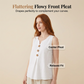 👚🌿 Lightweight, sleeveless V-neck top with pleats and buttons