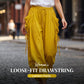 👖Relaxed Lantern Trousers with Elastic Drawstring – Soft & Breathable for All-Day Comfort