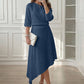 Women's Off-Shoulder Top & Asymmetric Skirt Set