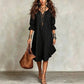 👗 Flowy V-Neck Dress with Ruffle Hem & Bell Sleeves – Breezy Style for Sunny Escapes