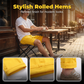 🌞🕶️Yellow Men's Summer Shorts – Breathable, Distressed, Rolled Hem, Stretchy Fit