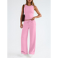 Two-Piece Lounge Set – Flowy Wide-Leg & High-Waist