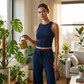 Two-Piece Lounge Set – Flowy Wide-Leg & High-Waist