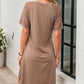 Women’s Elegant Dress with Lace Hollow Sleeves