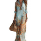 ⏳Limited-time 50% off⏰Women's Elegant Retro Print Maxi Dress👔👗