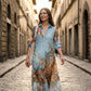 ⏳Limited-time 50% off⏰Women's Elegant Retro Print Maxi Dress👔👗