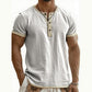 Men's Short Sleeve Breathable Henley Shirt
