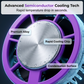 ❄️ Handheld Turbo Fan – Ice-cooling plate, 3-in-1 use, compact and portable