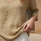 🔥Spring-Summer Essential! Breathable V-Neck 3/4 Sleeve Blouse