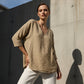 🔥Spring-Summer Essential! Breathable V-Neck 3/4 Sleeve Blouse