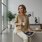 🔥Spring-Summer Essential! Breathable V-Neck 3/4 Sleeve Blouse