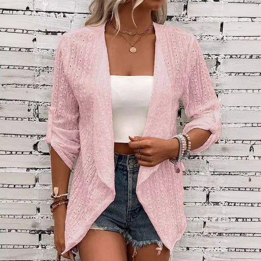 ⌛Limited-Time Offer-Women's Casual Textured Open Front Cardigan