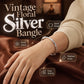 ⌛Limited-Time Offer-Vintage Floral Silver Bangle