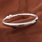 ⌛Limited-Time Offer-Vintage Floral Silver Bangle