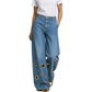👖✨ Plus Size High Waist Stretch Straight Jeans – 50% OFF! Vintage wide leg, metal ring detail, button fly – all-season comfort for every body.