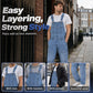 👖 Classic denim overalls for men with adjustable straps