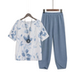 Effortless Printed Tee Set