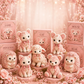 🎀🎁Pink Enchanted Forest DIY Felt Patchwork Kit