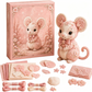 🎀🎁Pink Enchanted Forest DIY Felt Patchwork Kit