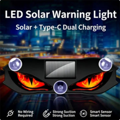 🚗🔆 Solar-Powered LED Car Warning Light – Solar-powered, weatherproof, automatic activation at dark – for more safety on the roadside. 🔥🛡️