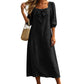 👗New Arrivals🌸 Women's midi dress with a bow and a square neckline