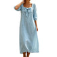 👗New Arrivals🌸 Women's midi dress with a bow and a square neckline