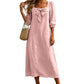 👗New Arrivals🌸 Women's midi dress with a bow and a square neckline