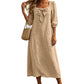 👗New Arrivals🌸 Women's midi dress with a bow and a square neckline