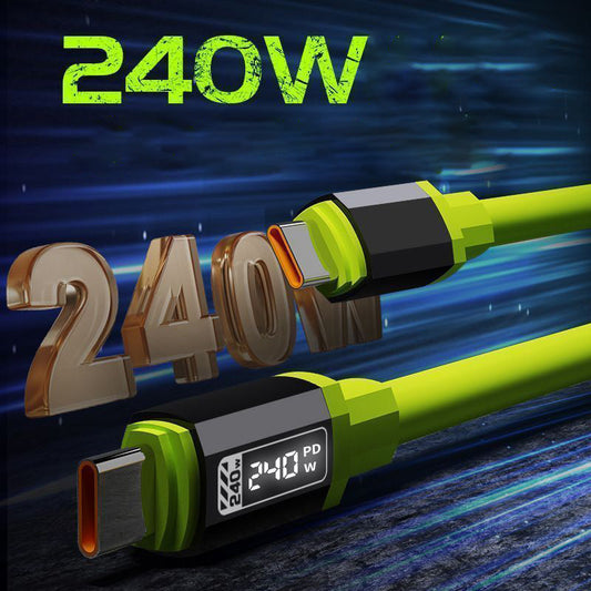 🎁2-for-1⚡Flexible Silicone Fast Charge Cable
