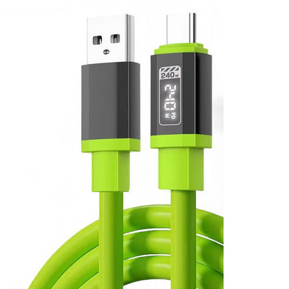 🎁2-for-1⚡Flexible Silicone Fast Charge Cable