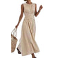 🎀👗Women Casual Striped Maxi Dress Sleeveless