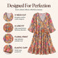 Summer Bestseller🔥👗 Bohemian Floral V-Neck Dress – Flowy Silhouette & Vibrant Blooms for Beach Days