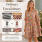 Summer Bestseller🔥👗 Bohemian Floral V-Neck Dress – Flowy Silhouette & Vibrant Blooms for Beach Days