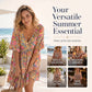 Summer Bestseller🔥👗 Bohemian Floral V-Neck Dress – Flowy Silhouette & Vibrant Blooms for Beach Days