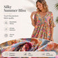 Summer Bestseller🔥👗 Bohemian Floral V-Neck Dress – Flowy Silhouette & Vibrant Blooms for Beach Days