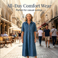 🔥New Arrivals & Special Offers-Women's Loose-Fit Denim Shirt Dress